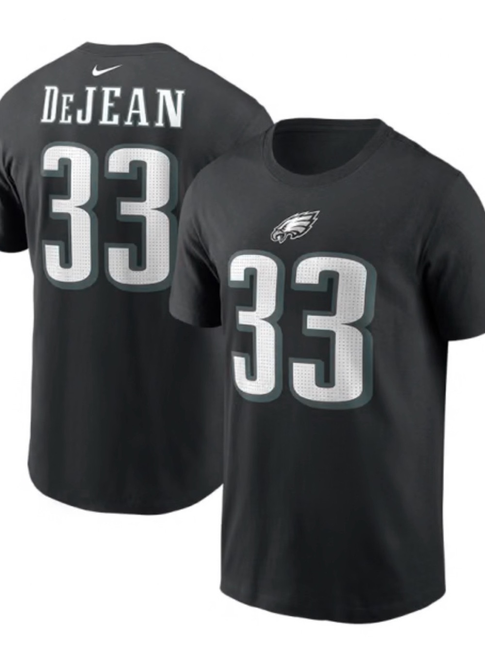 New Nike Black Philadelphia Eagles cooper DeJean #33 Tee large